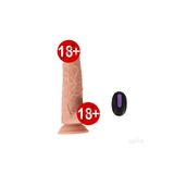 Leten Dildo Series Hansen 21 Cm 20 Modlu Titreşimli Uzaktan Kumandalı Şarjlı Realistik Penis