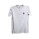 lethe boards Modal-Pamuk Kumaş Oversize Tişört Nefes Alabilen Baskılı Bisiklet Yaka Beyaz Kadın T-shirt