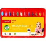 Let's 12 Renkli Jel Mum Boya Kırtasiye Ürünü Çocuklar İçin Yaratıcı Boyama Seti