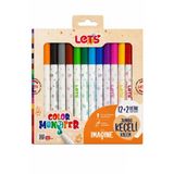 Lets 12+2 Renk(Sılver+Gold) Jumbo Kecelı Kalem