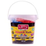 Lets 250 gr. Plastik Kutulu Siyah Kinetik Kum