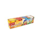 Lets 4'lü Büyük Boy Lisanslı Kuruma Yapmaz Oyun Hamuru 4 Renk 600gr