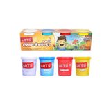 Lets 4'lü Büyük Boy Oyun Hamuru 4 Renk 460gr
