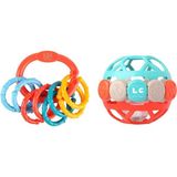 Let's Be Child Lc Halka Çıngıraklar + Lc Tırtıl Top Çıngırak 2'li Set - Renkli