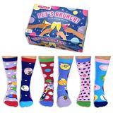 Let`s Brunch! - United Oddsocks - 6'lı Kutu Kadın Tek Çorap - UK 4-8, EUR 37-42, çok renkli, 4-8
