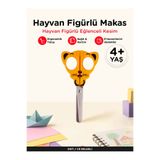 Lets Çocuk Makası – Hayvan Figürlü El İşi Makası | Let's Turuncu