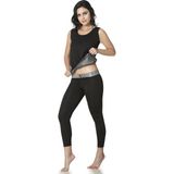 Lets Form Termal Sauna Etkili Spor Atlet Tayt Takım 8100 - 3XL - Siyah