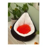 Lets Get Pet Mudanya Lüks Avocado Tasarım Kedi Yatağı 1. Sınıf Welsoft Kumaş Yıkanabilir