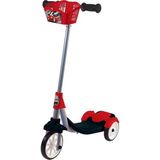 Let's Go Üç Tekerlekli Sepetli Kırmızı Scooter