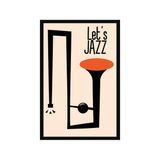 Let’s Jazz – Caz ve Müzik Temalı Eğlenceli Dekoratif Kartpostal & Hediye Not Kartı | 10x15 cm