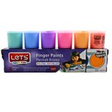 LETS Lets Parmak Boyası Pastel Renkler 6 Renk x 25ml (L5500P)