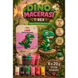 Lets Mini Challenge 5 Renk Dino Macerası T-REX Oyun Hamuru 120g