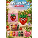 Lets Mini Challenge 5 Renk Neşeli Meyveler Çilek Oyun Hamuru 120g