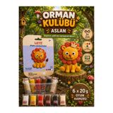 Lets Mini Challenge 5 Renk Orman Kulübü Aslan Oyun Hamuru 120g