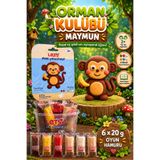 Lets Mini Challenge 5 Renk Orman Kulübü Maymun Oyun Hamuru 120g