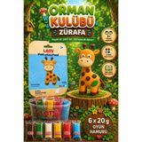 Lets Mini Challenge 5 Renk Orman Kulübü Zürafa Oyun Hamuru 120g
