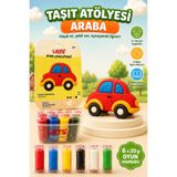 Lets Mini Challenge 5 Renk Taşıt Atölyesi Araba Oyun Hamuru 120g