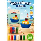 Lets Mini Challenge 5 Renk Taşıt Atölyesi Gemi Oyun Hamuru 120g