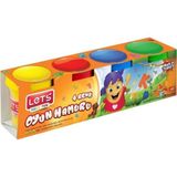 Let's Oyun Hamuru 4 Lü Ana Renkler 460 gr Oyun Hamur Seti 4 Renk 115GRX4 1 Paket - Açık Pembe