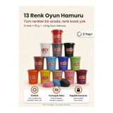 Lets Oyun Hamuru Seti 13 Renk – Tam Renk Koleksiyonu Let's