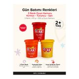 Lets Oyun Hamuru Seti 3'lü – Gün Batımı Renkleri Let's