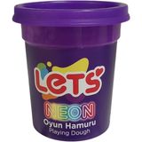 Lets Oyun Hamuru Tek Renk Neon Mor 110 Gram