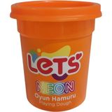 Lets Oyun Hamuru Tek Renk Neon Turuncu 110 Gram