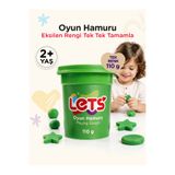 Lets Oyun Hamuru Yeşil Tekli 110G