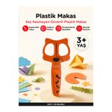 Lets Plastik Çocuk Makası – Güvenli İlk Makas | Let's Kahverengi