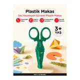 Lets Plastik Çocuk Makası – Güvenli İlk Makas | Let's Yeşil