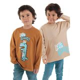 Let's Rawr Erkek Çocuk 2'li Paket T-shirt