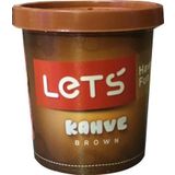 Lets Tek Renk Oyun Hamuru Kahverengi 115 Gram L8440-6 (24 Lü Paket)