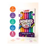 Let's Wonder Twist Neon Çevirmeli Mum Boya 6 Renk