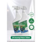 letsClean Profesyonel Derz Temizleyici Sprey 2x750 ml Güçlü Fayans Arası Kir ve Kararma Çözücü Çok Amaçlı - 1,5 lt