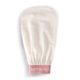 LET'SCRUB Ekru Banyo Duş Kesesi Peeling Eldiveni %100 Floş İpek Unisex