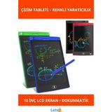 Letsii 10 Inç Renkli Eğitici Çizim Tableti LCD Kalem ile - Eğitici Oyuncak