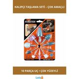 Letsii 10 Parça Kalıpçı Taşlama Ucu Seti Metal, Ahşap ve Plastik Yüzeyler Için - Çok Renkli