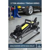 Letsii 2 Ton Tekerlekli Arabalı Timsah Kriko