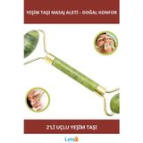 Letsii 2'li Yeşim Taşı Yüz Masaj Aleti Doğal Güzellik Aracı