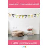 Letsii 3M Halloween Kabak Banner Süsü Eğlenceli Parti Dekorasyonu
