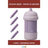 Letsii 4'ü 1 Arada Seyahat Şişesi Seti Pratik Sıkıştırılabilir