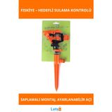 Letsii Açı Ayarlı Dayanıklı Saplamalı Sprink Fıskiye 360 Derece Sulama