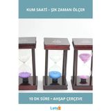 Letsii Ahşap Kum Saati 10 Dakika Dekoratif Zaman Ölçer