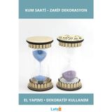 Letsii Ahşap Kum Saati Şık Tasarım 2 Adet Zaman Ölçüm Aracı
