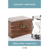 Letsii Ahşap Kutulu Pirinç Klasik Kum Saati