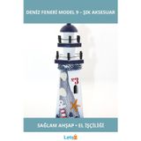 Letsii Ahşap Marin Deniz Feneri Dekoratif Aksesuar