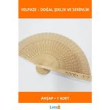 Letsii Ahşap Şık ve Zarif Serinletici Yelpaze