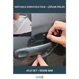 Letsii Araba Kapı Kolu Koruyucu Film 4'lü Set 95x90mm