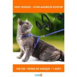 Letsii Ayarlanabilir Renkli Kedi Tasması 120cm
