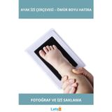 Letsii Bebek El Ayak İzi Fotoğraf Çerçevesi Mürekkepsiz Baskı Kiti ile Güvenli Anı Saklama Seti